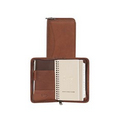 Plonge Leather 3 Way Zipper Pocket Weekly Planner With Telephone Address Book